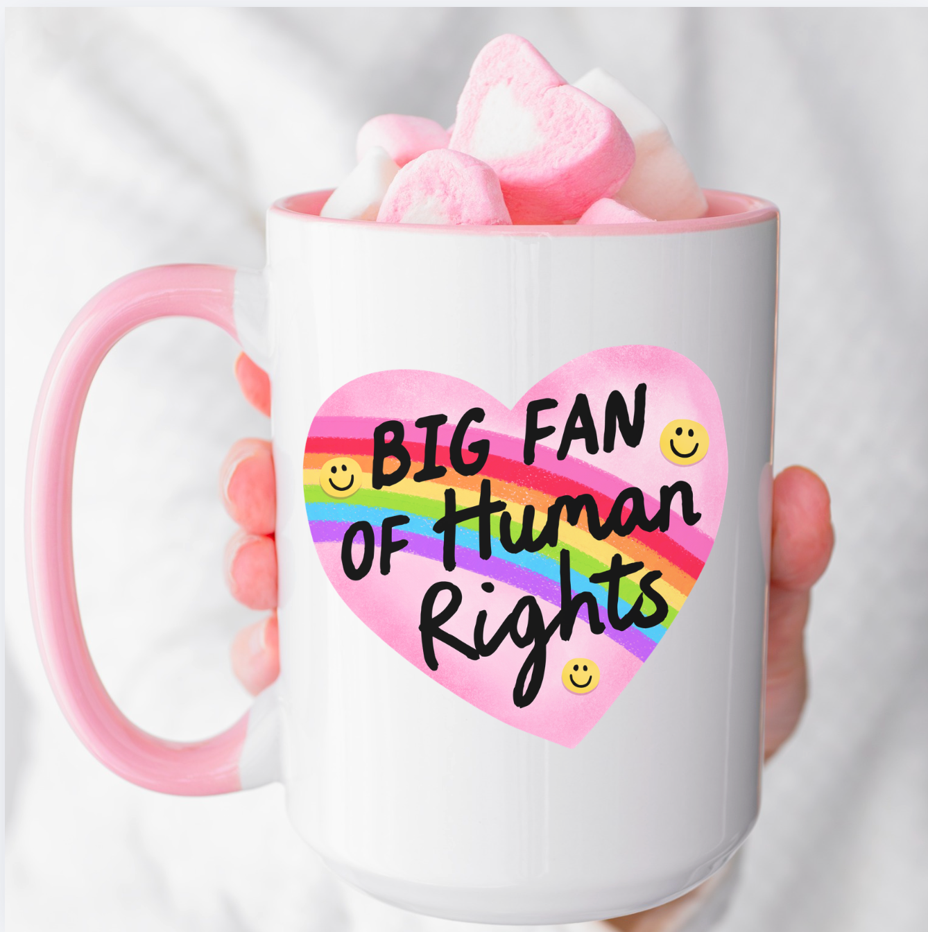 Big Fan Of Human Rights 15 oz Mug