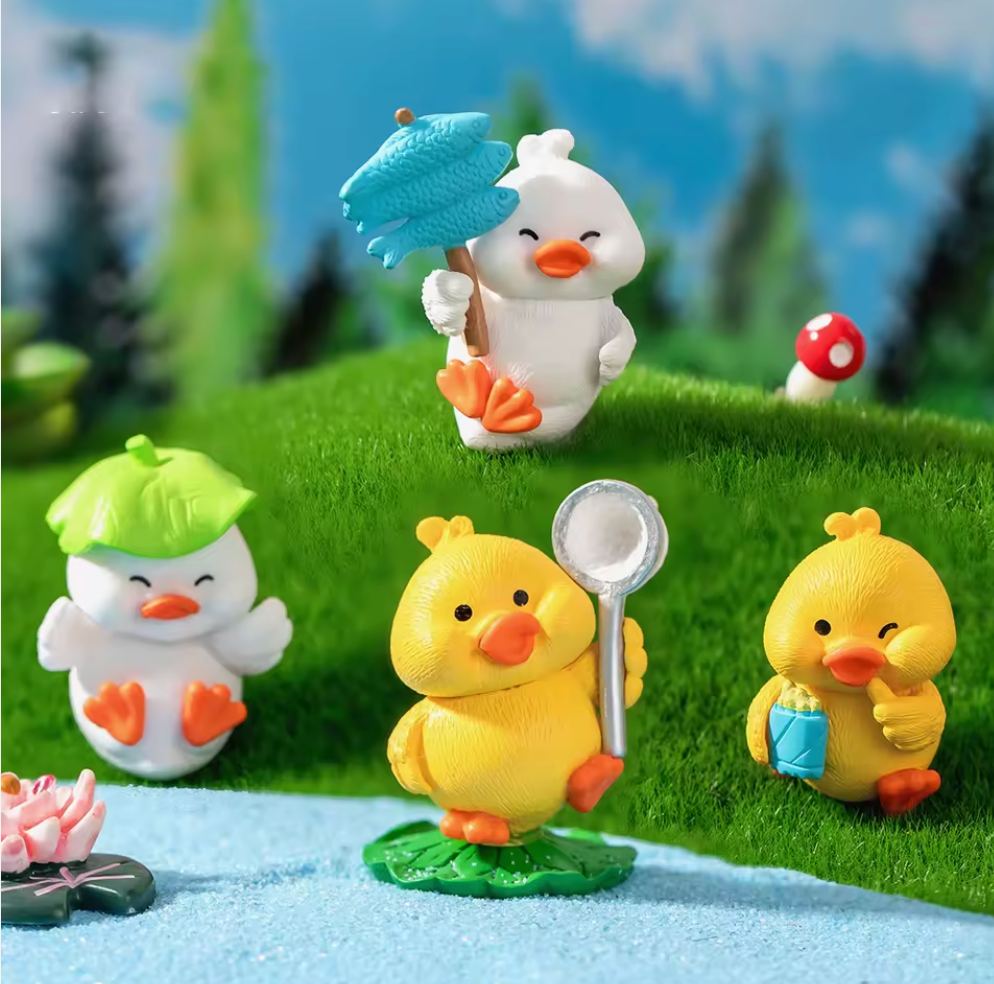 Whimsical Duck Figurines (Surprise Pull)
