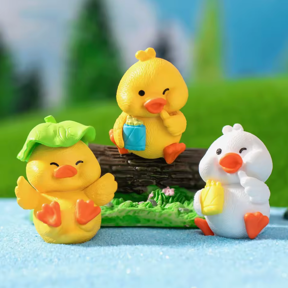 Whimsical Duck Figurines (Surprise Pull)