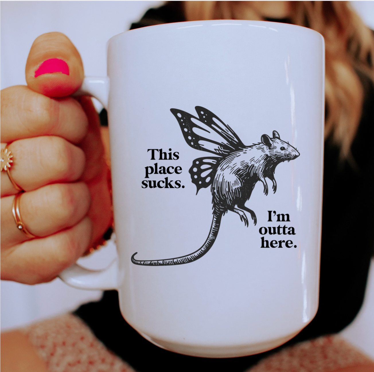 This Place Sucks. I'm Outta Here. 15 oz Mjug