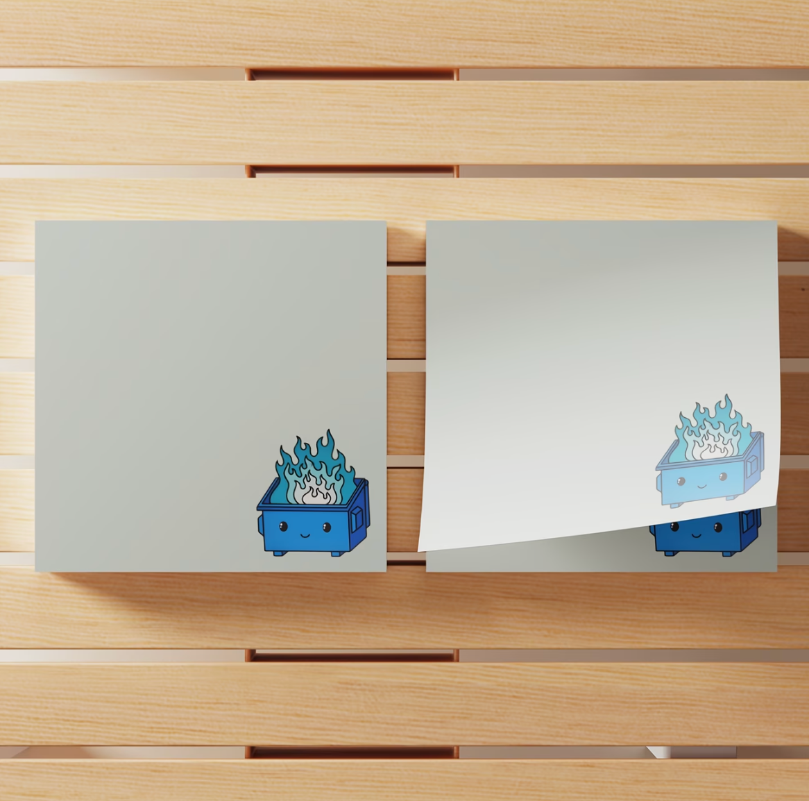 Dumpster Fire Sticky Notes - 4 pack