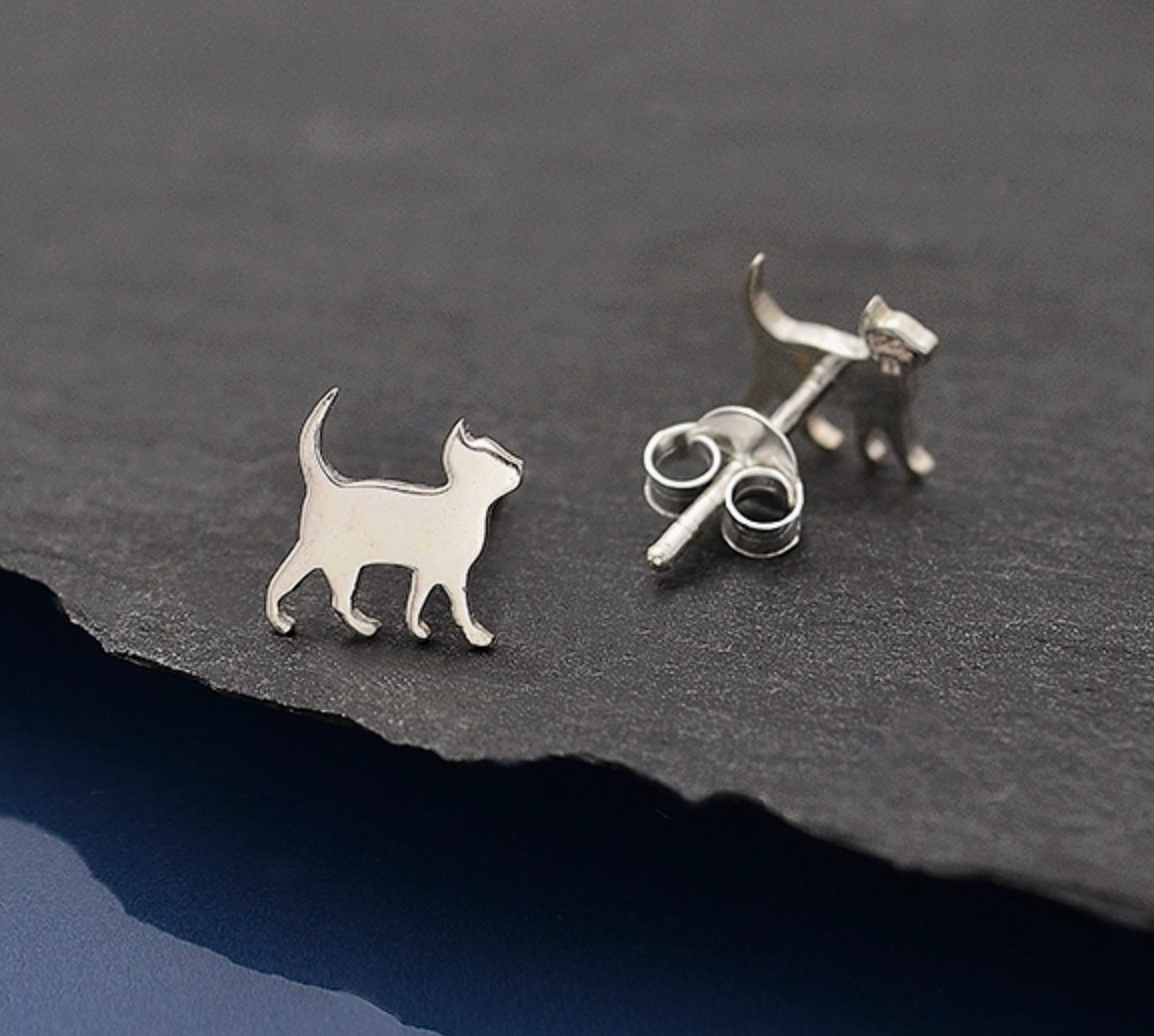 Curious Kitten Post Earrings