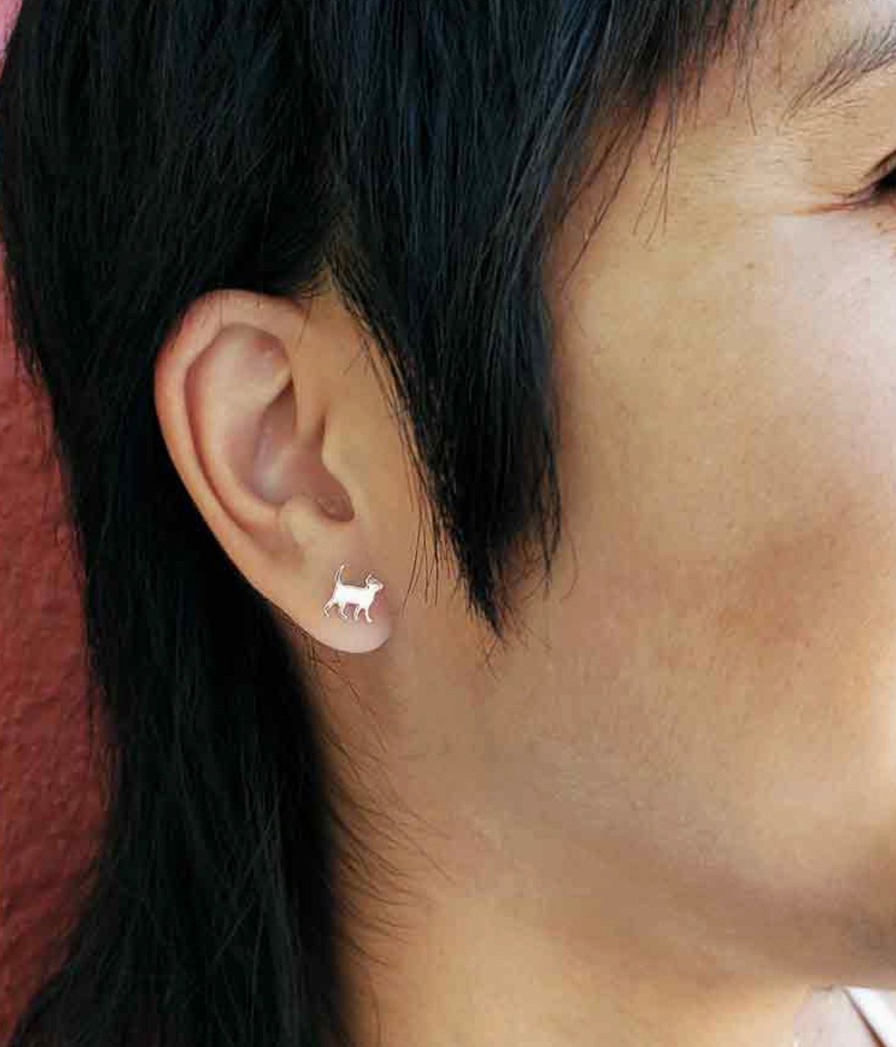 Curious Kitten Post Earrings