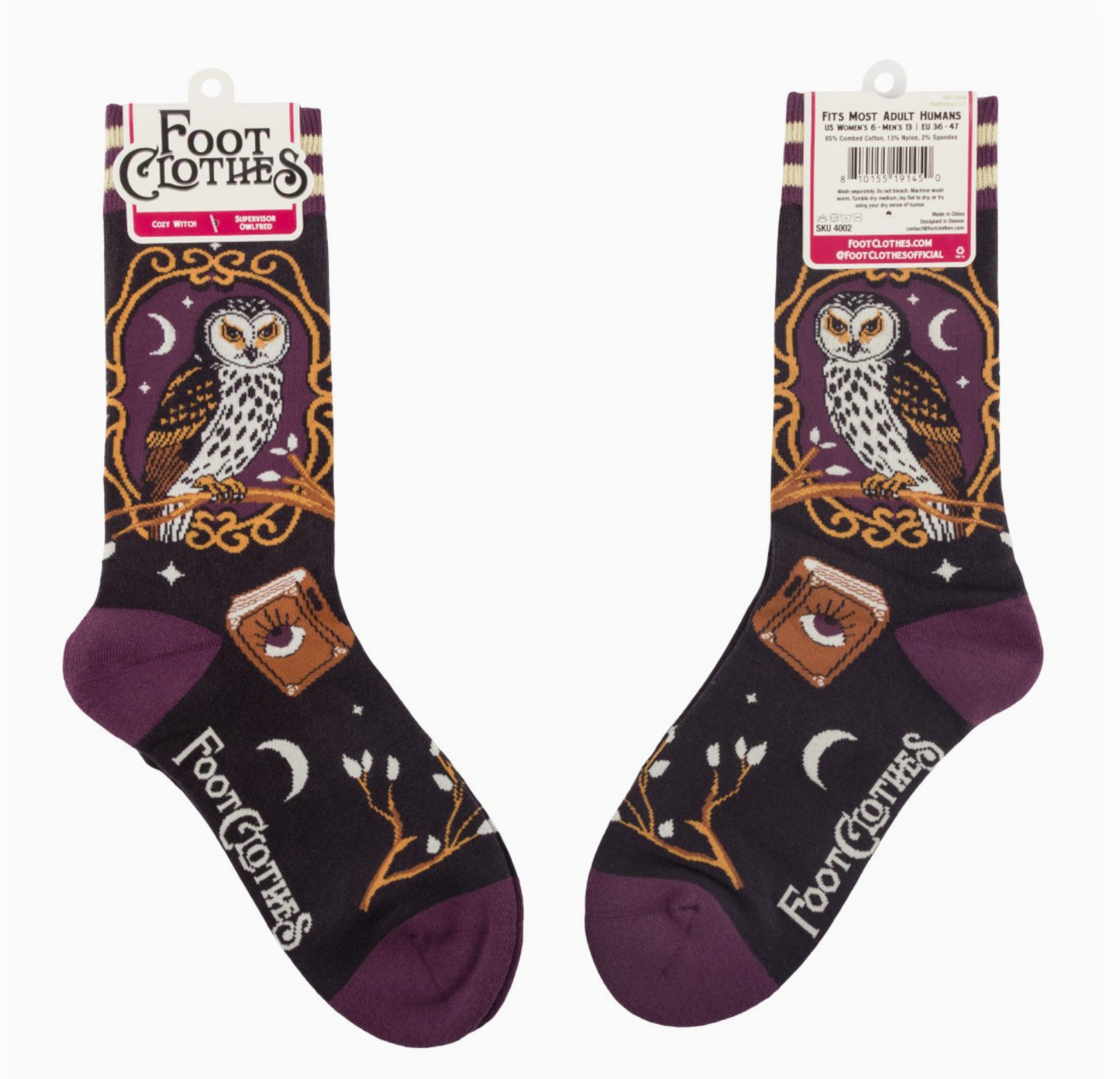 Supervisor Owlfred Crew Socks