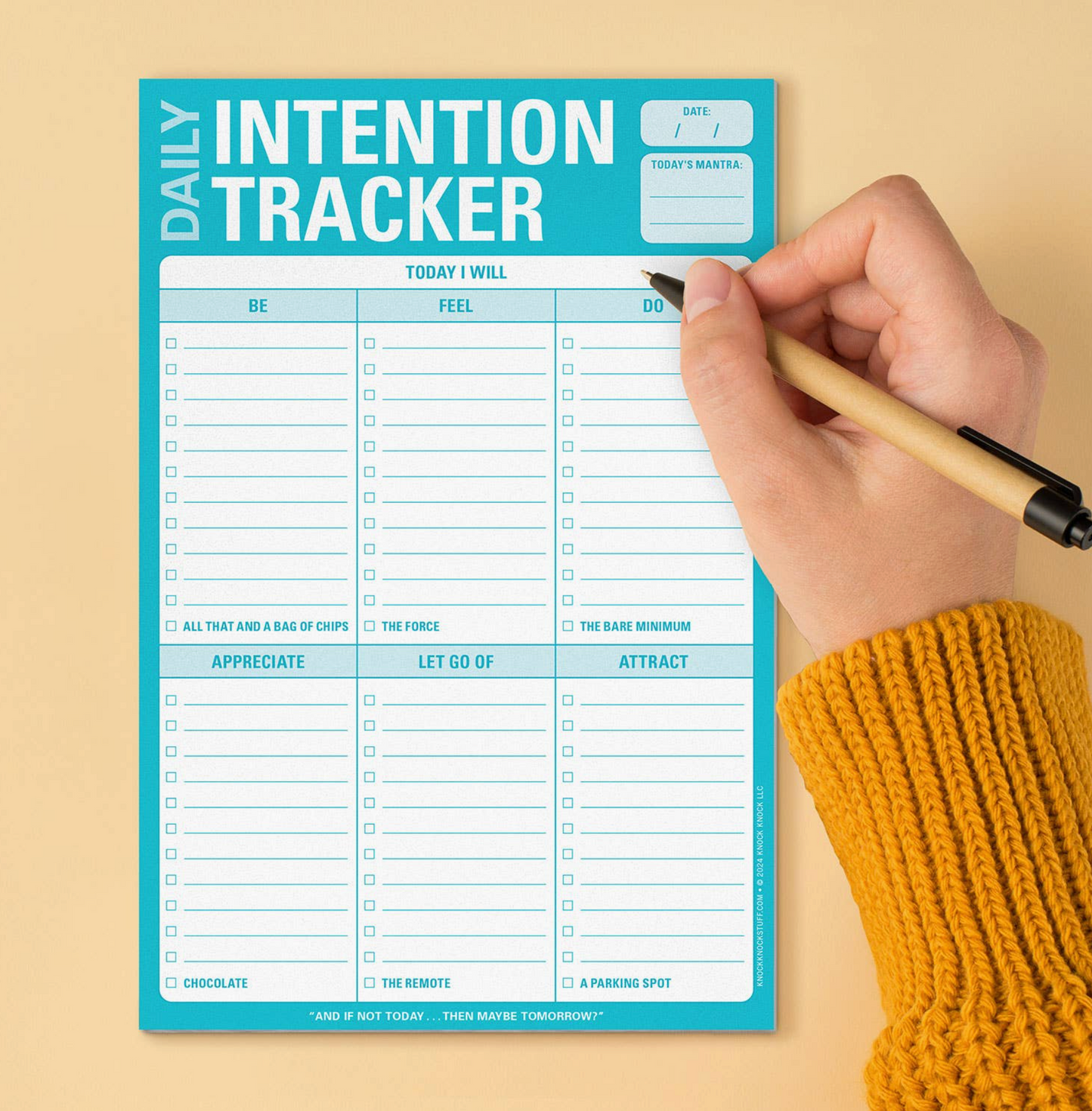 Intention Tracker Pad