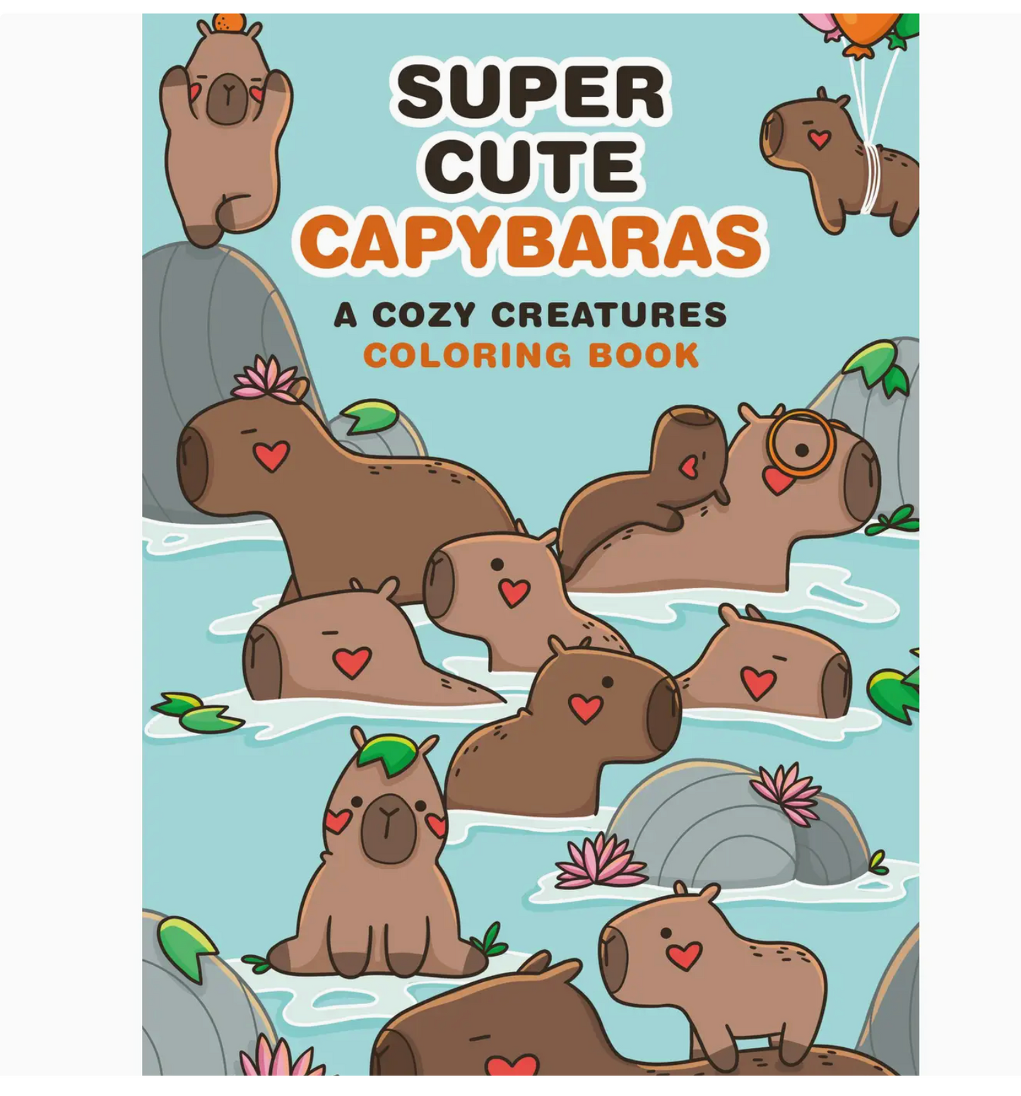 Super-Cute Capybaras Coloring Book