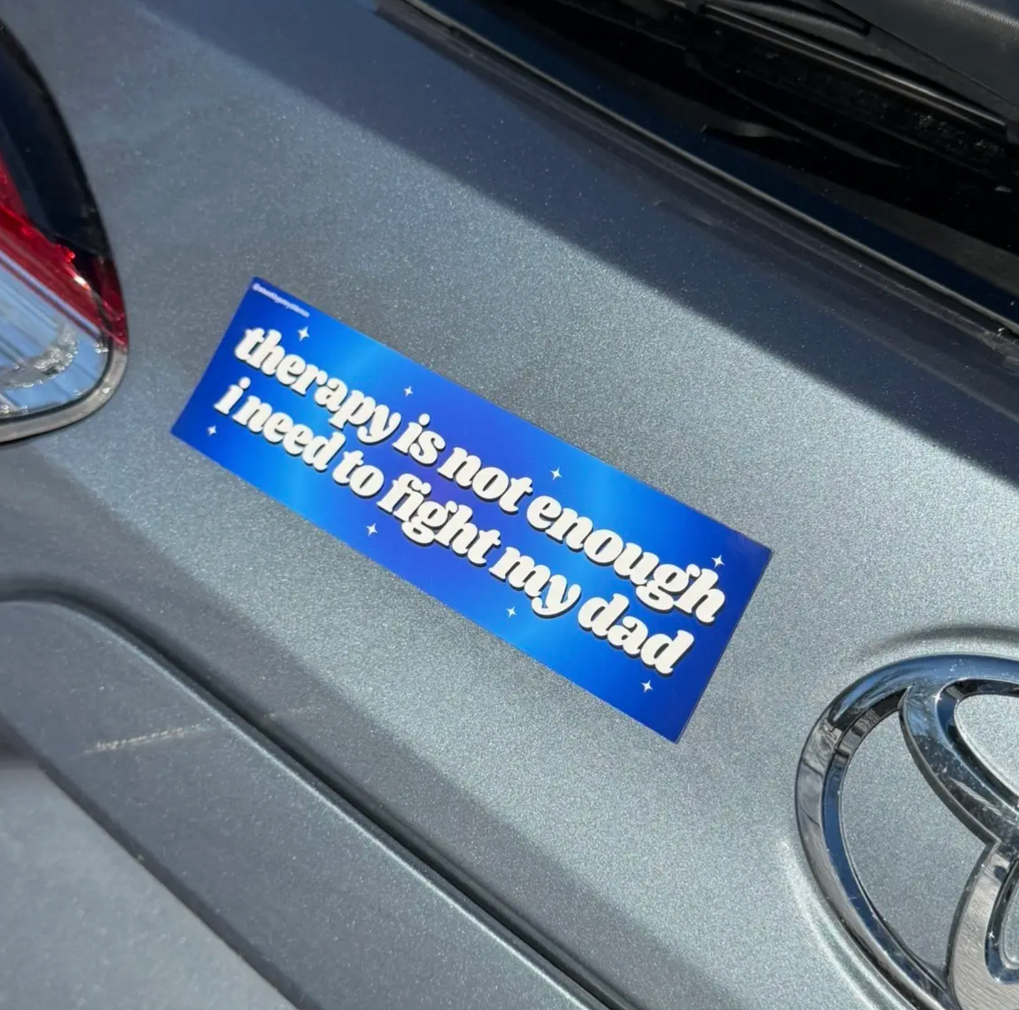 Therapy Is Not Enough I Need To Fight My Dad Bumper Magnet