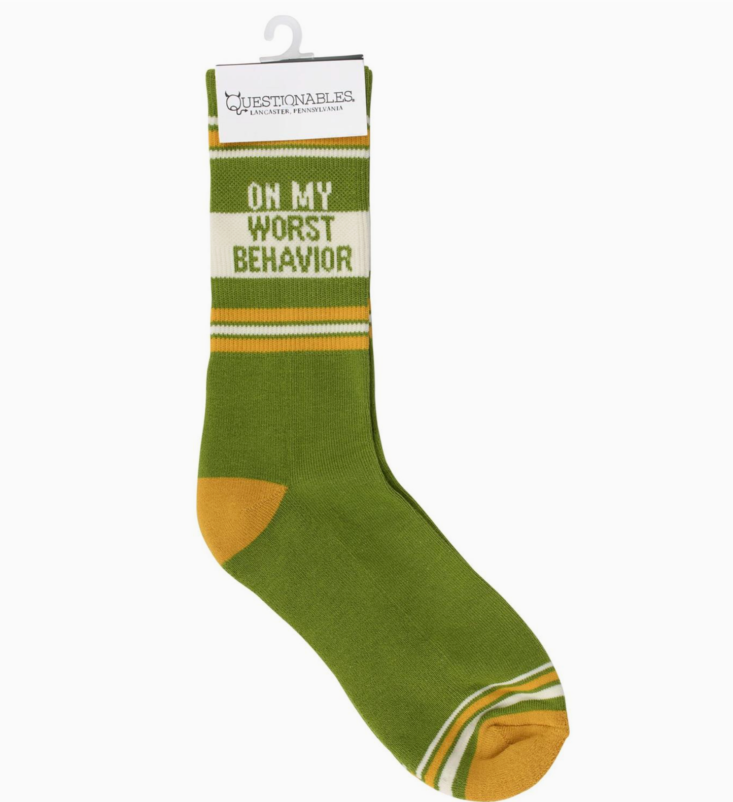 On My Worst Behavior Socks