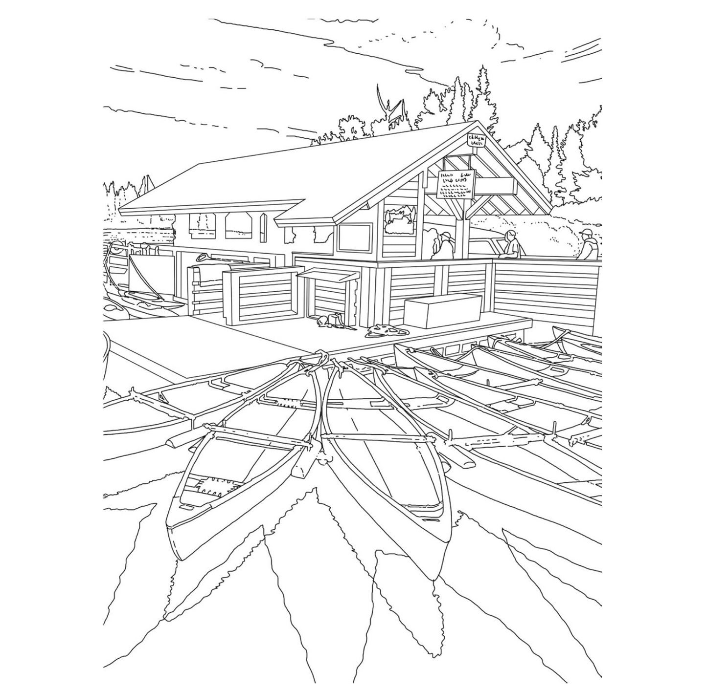 The National Parks Postcard Coloring Book