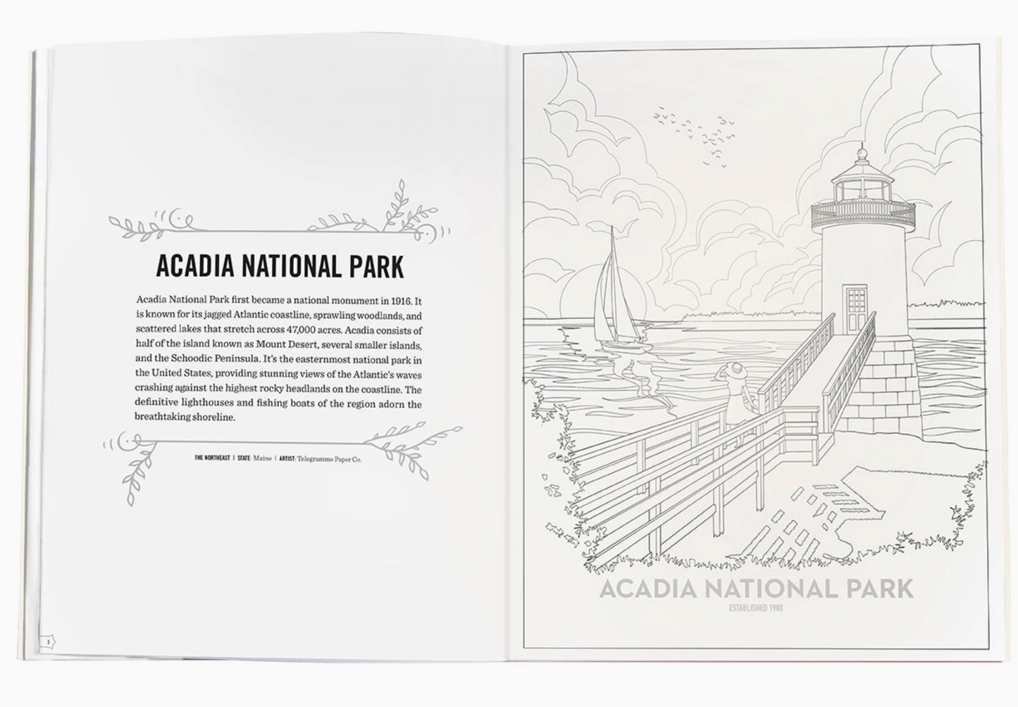 The Art of the National Parks Coloring Book