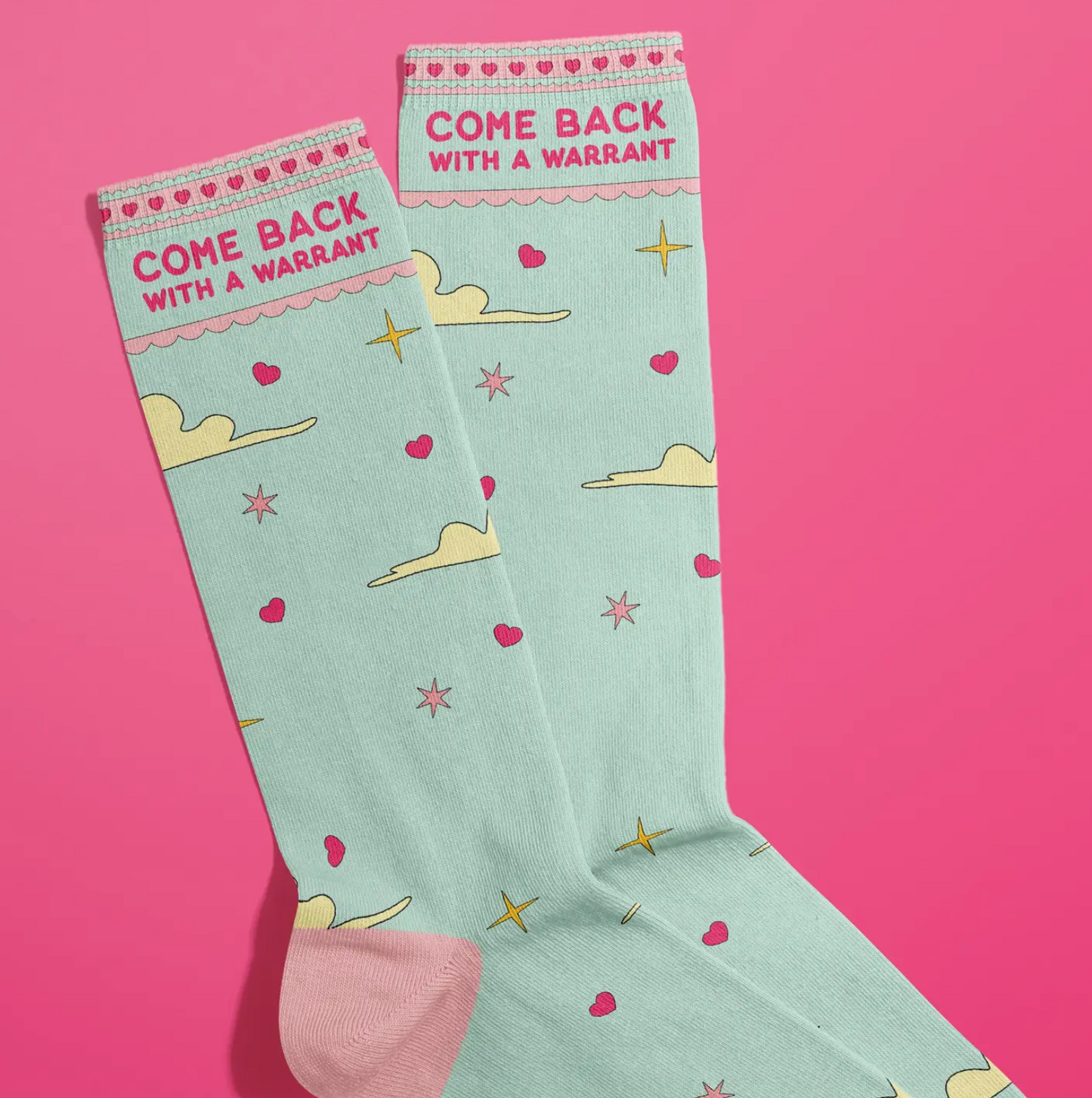 Come Back With A Warrant Socks