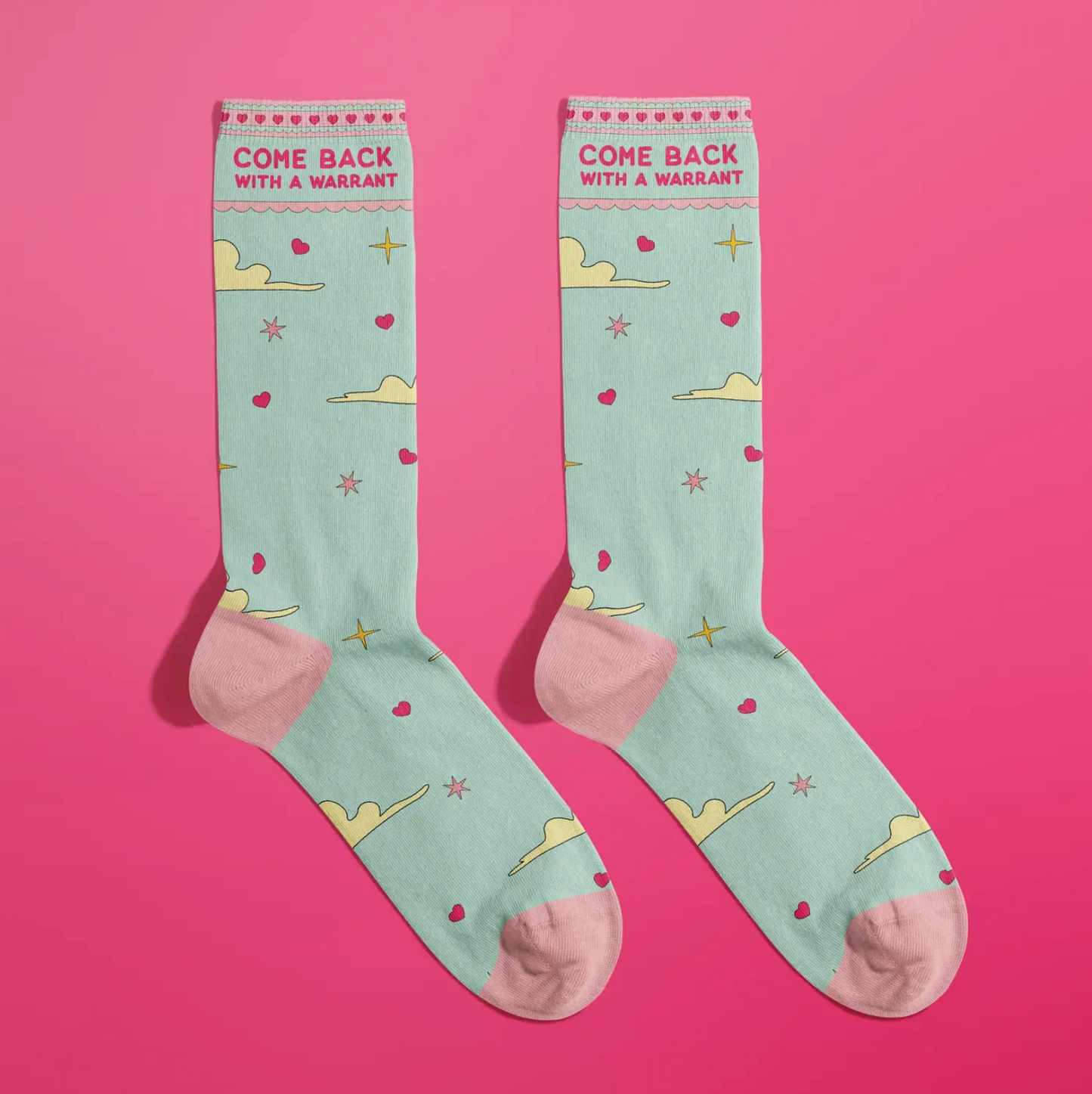 Come Back With A Warrant Socks