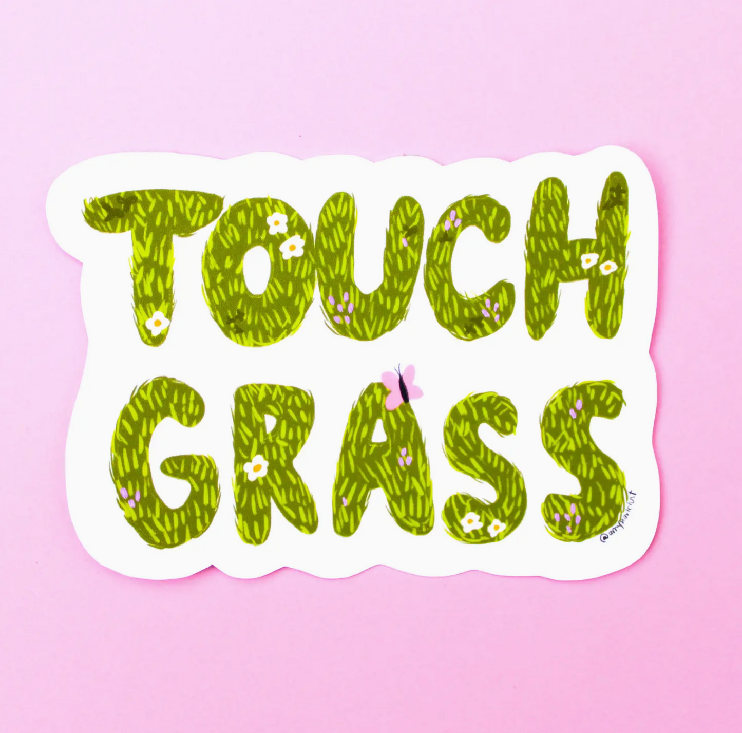Touch Grass Sticker