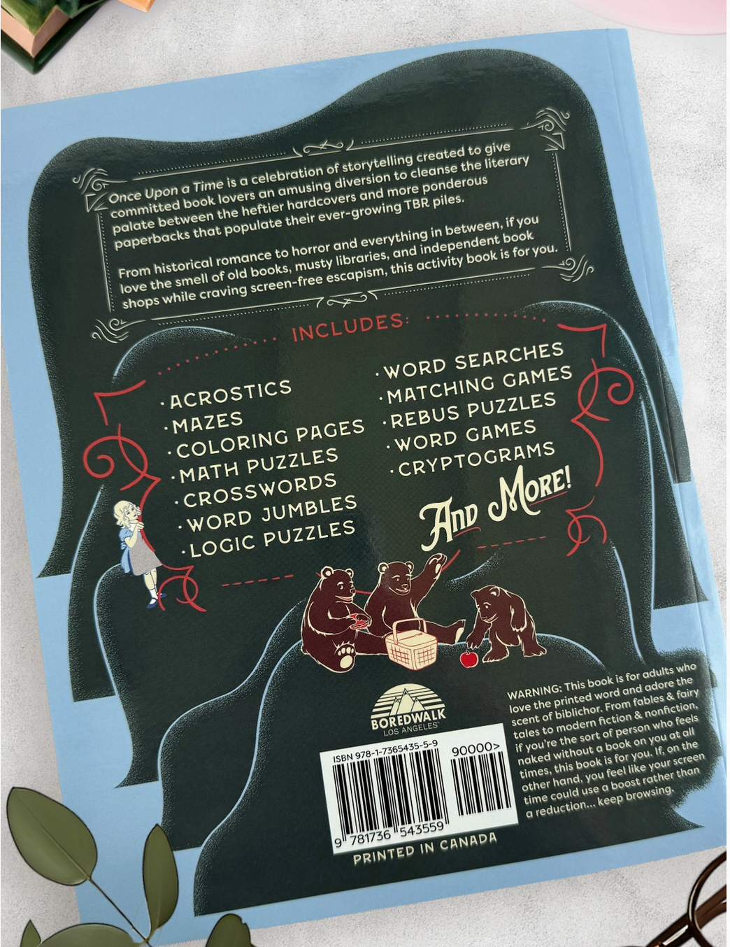 Once Upon A Time: A Literary Activity Book For Adults