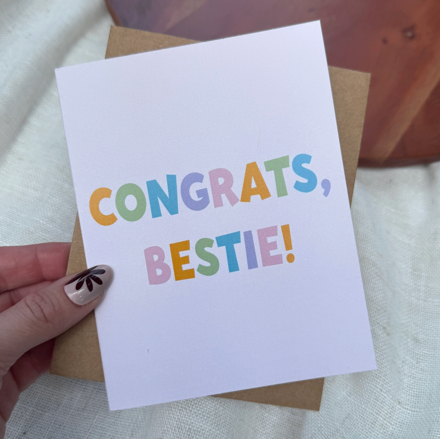 Congrats Bestie Card