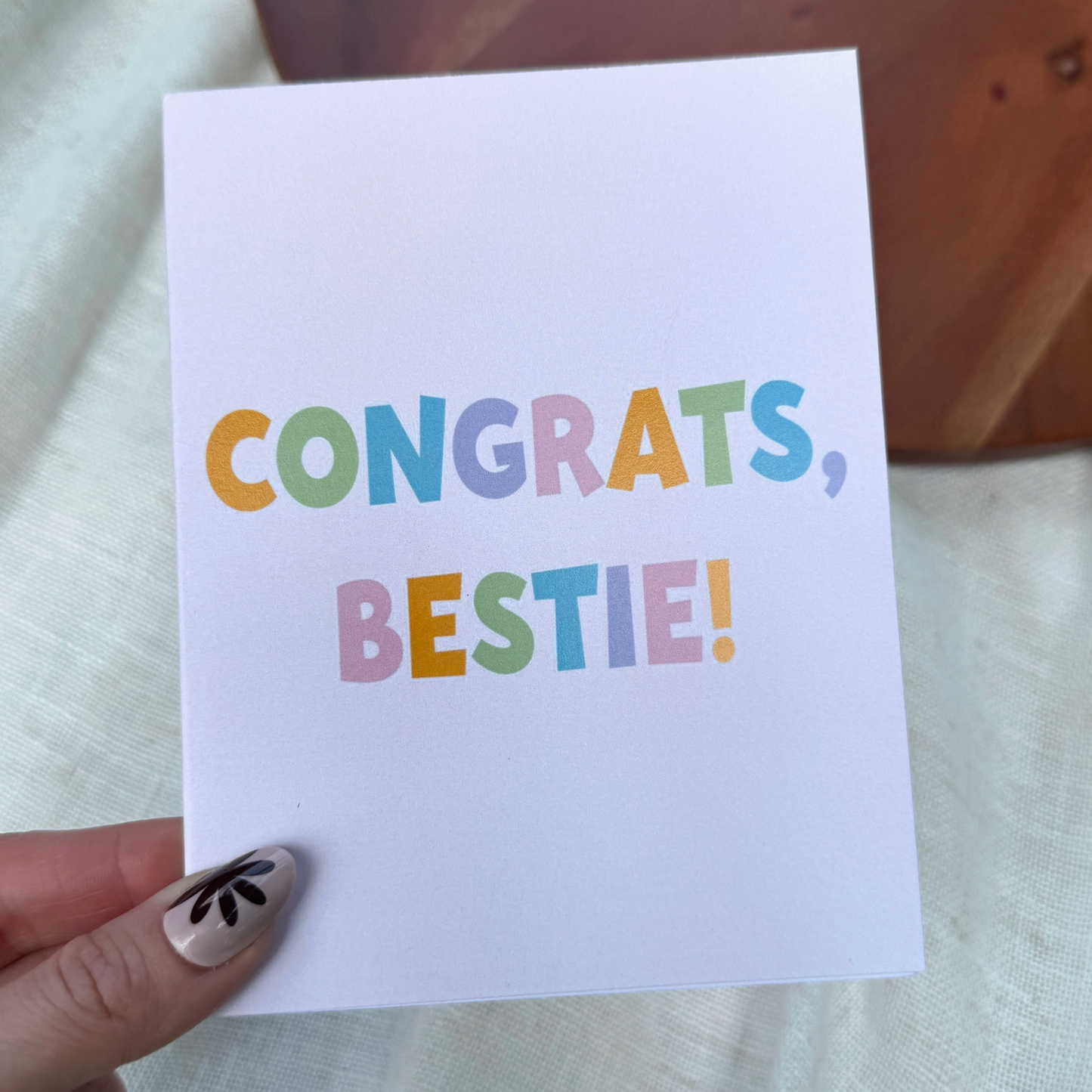 Congrats Bestie Card
