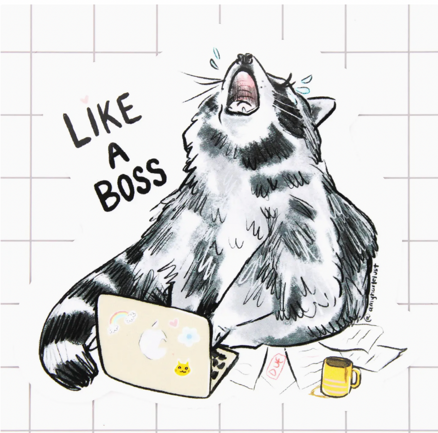 Like A Boss Sticker