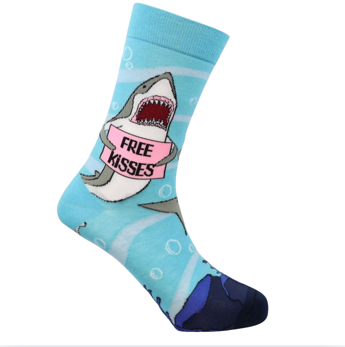 Free Kisses Shark Socks