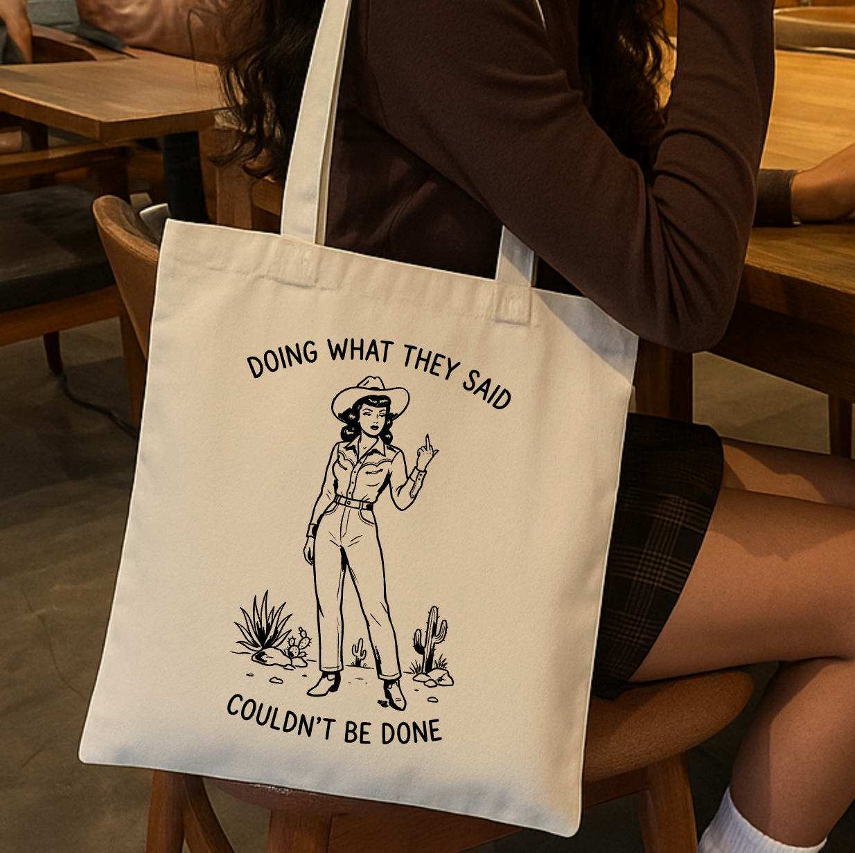 Doing What They Said Couldn't Be Done Tote Bag