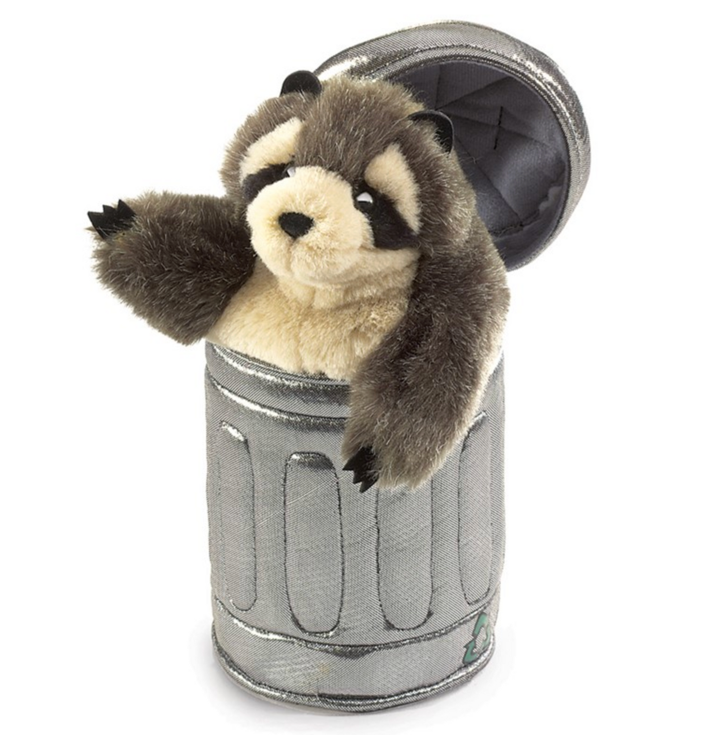 Raccoon In A Garbage Can Puppet
