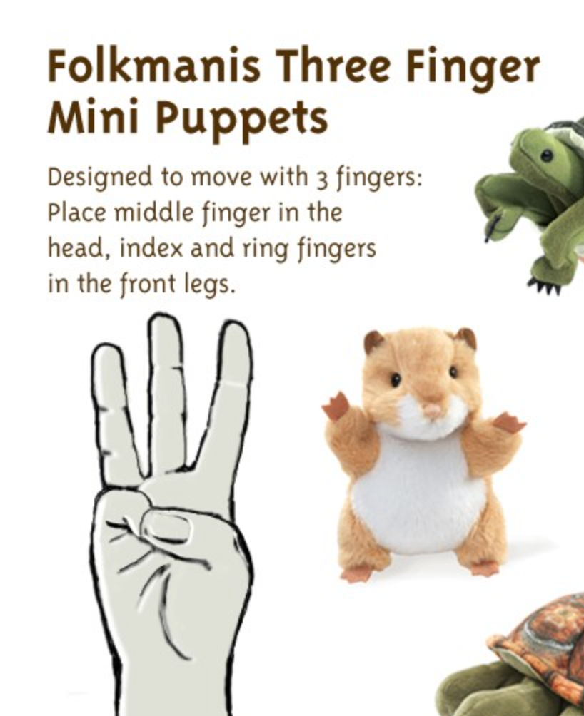 Mini Hamster Finger Puppet