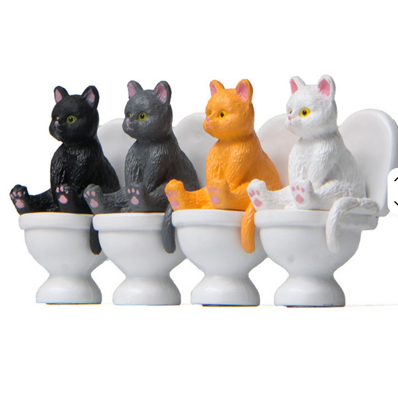 Mini Cat On Toilet Surprise Pull
