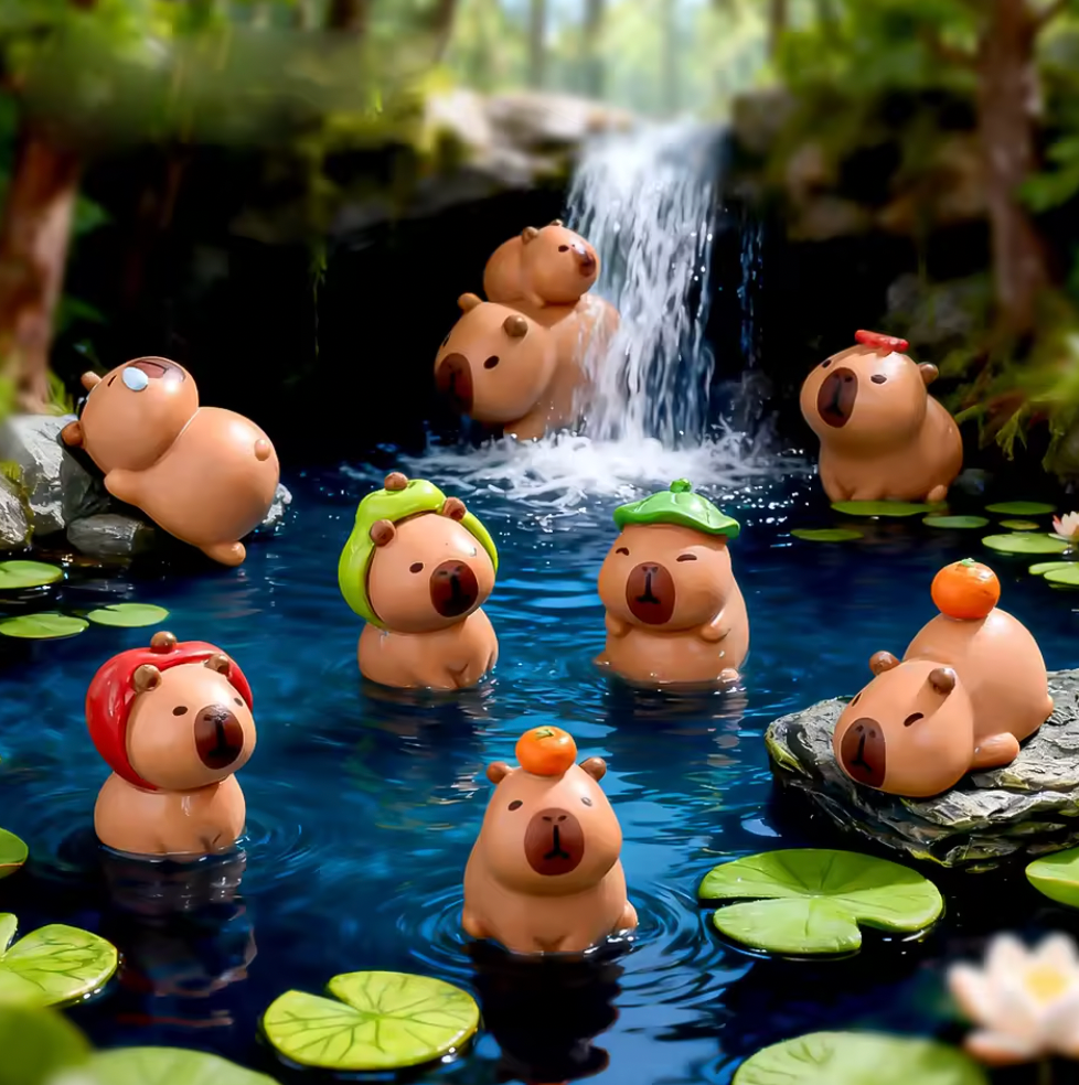 Mystery Capybara Figurine Surprise Pull