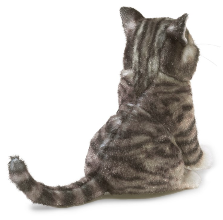 Mini Tabby Cat Finger Puppet