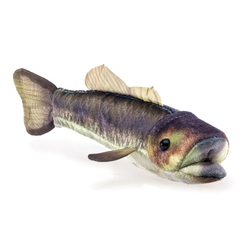 Mini Mouth Bass Finger Puppet