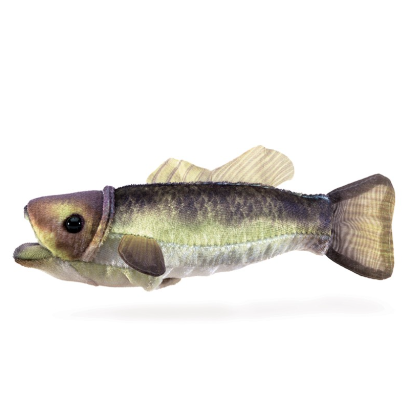 Mini Mouth Bass Finger Puppet