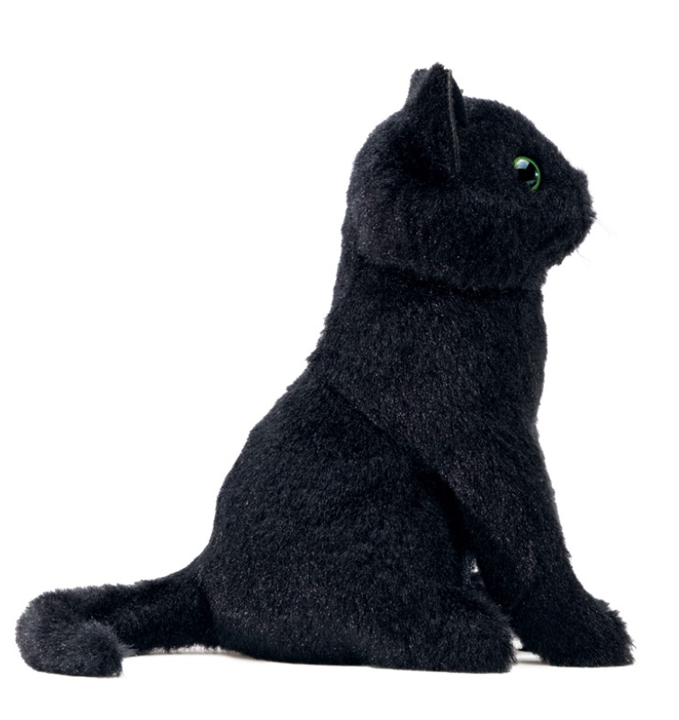 Mini Black Cat Finger Puppet