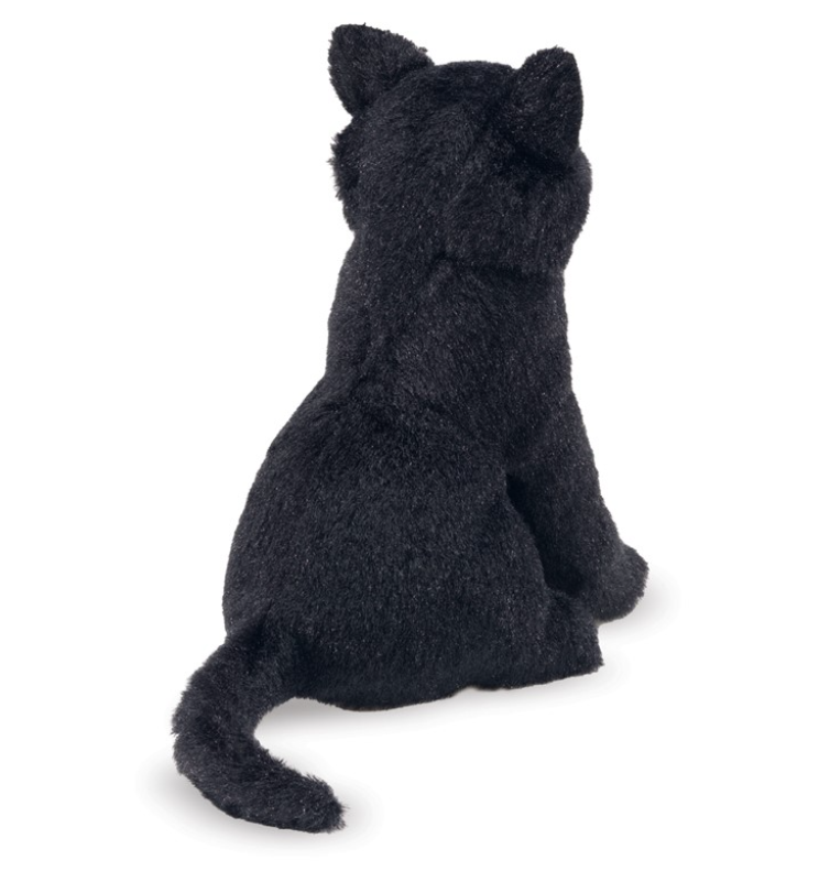 Mini Black Cat Finger Puppet