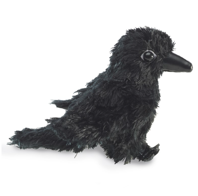 Mini Raven Finger Puppet