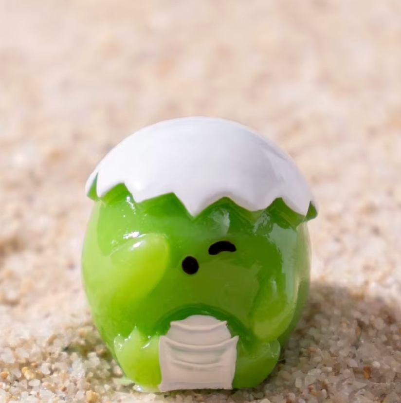 Mini Green Dino Buddy Surprise Pull