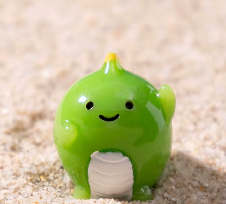 Mini Green Dino Buddy Surprise Pull