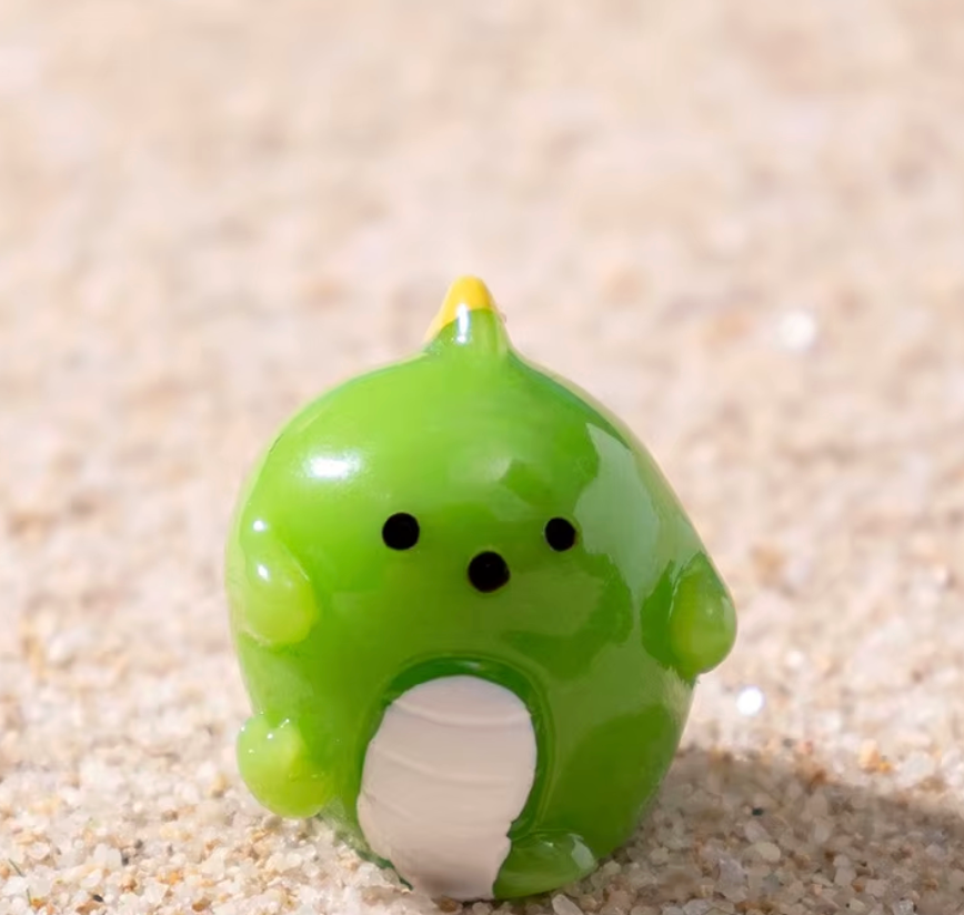 Mini Green Dino Buddy Surprise Pull