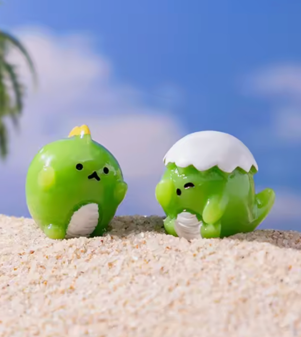 Mini Green Dino Buddy Surprise Pull