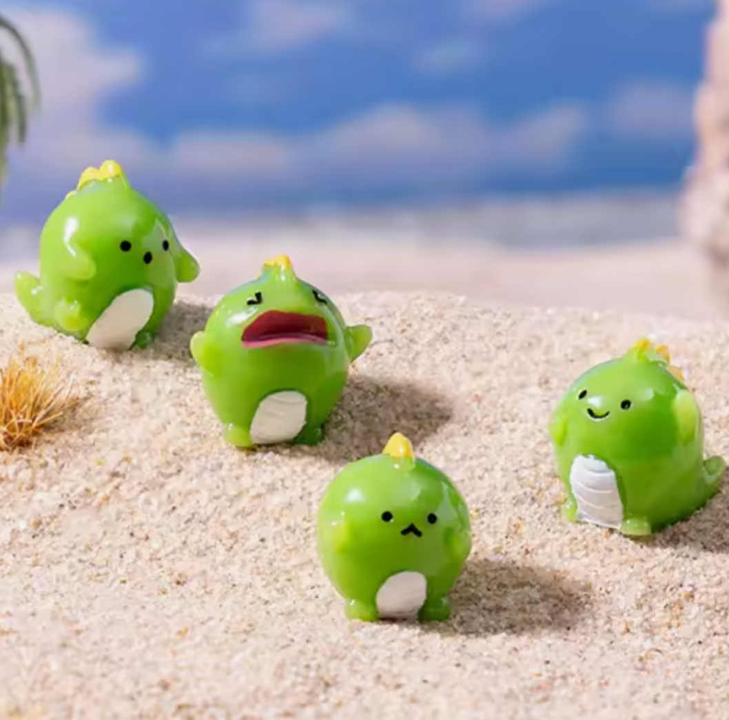 Mini Green Dino Buddy Surprise Pull