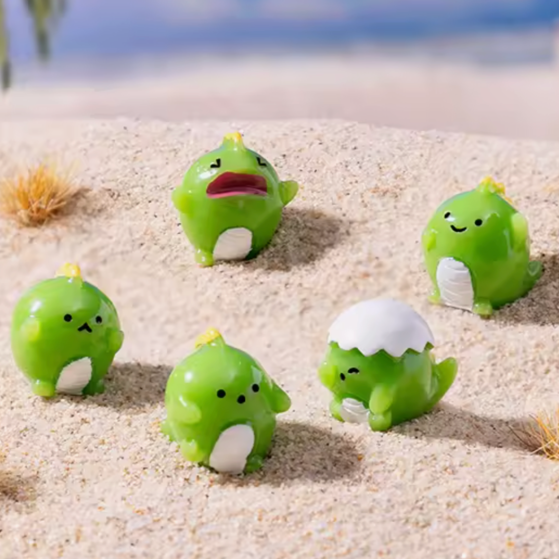 Mini Green Dino Buddy Surprise Pull