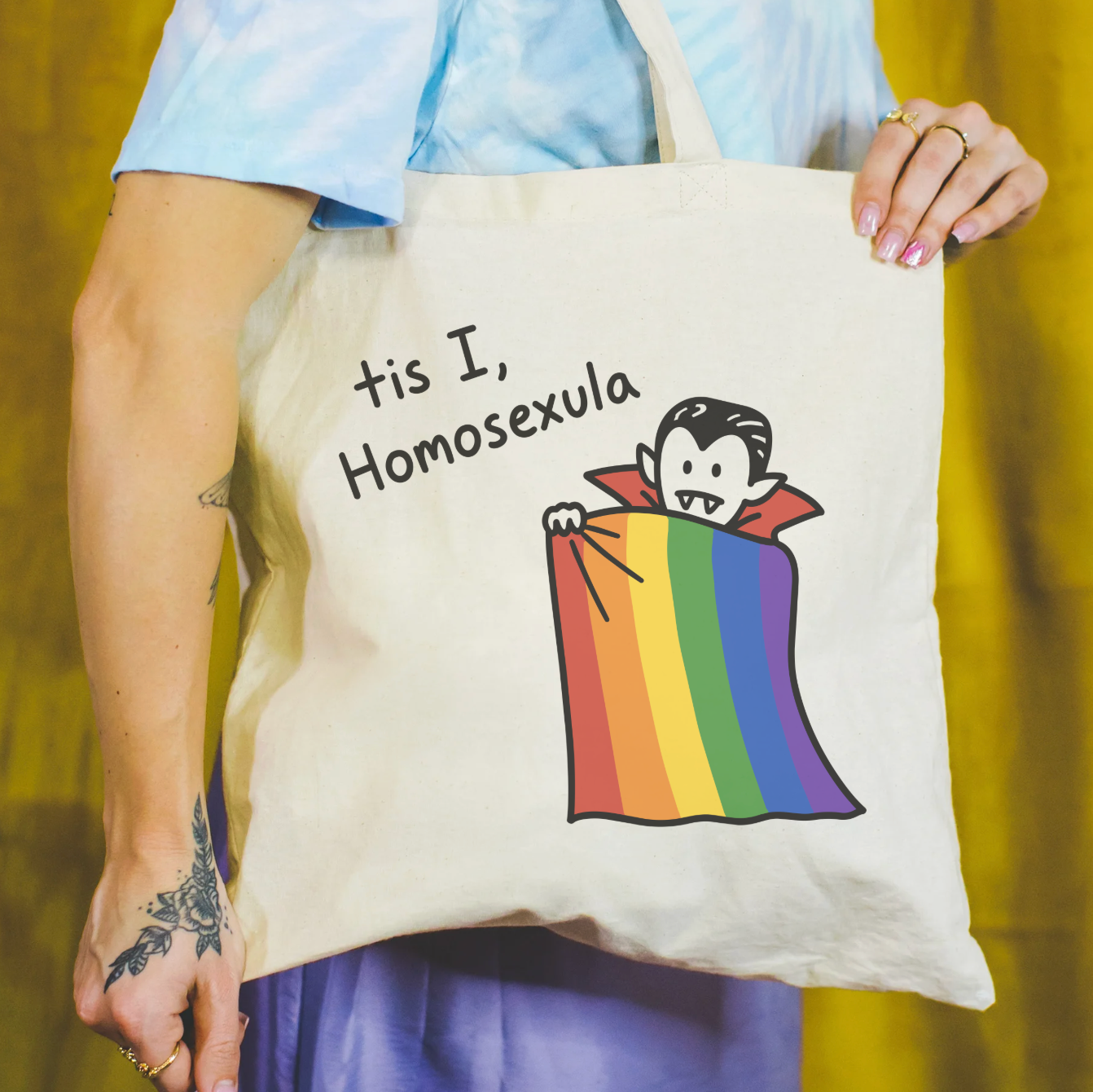 Tis' I Homosexula Tote Bag