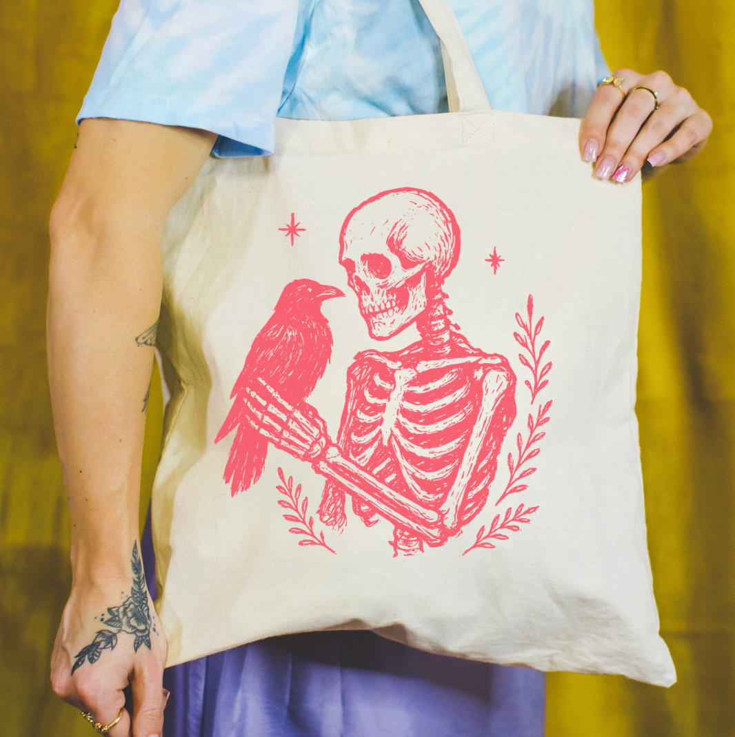 Crow & Friend Tote Bag