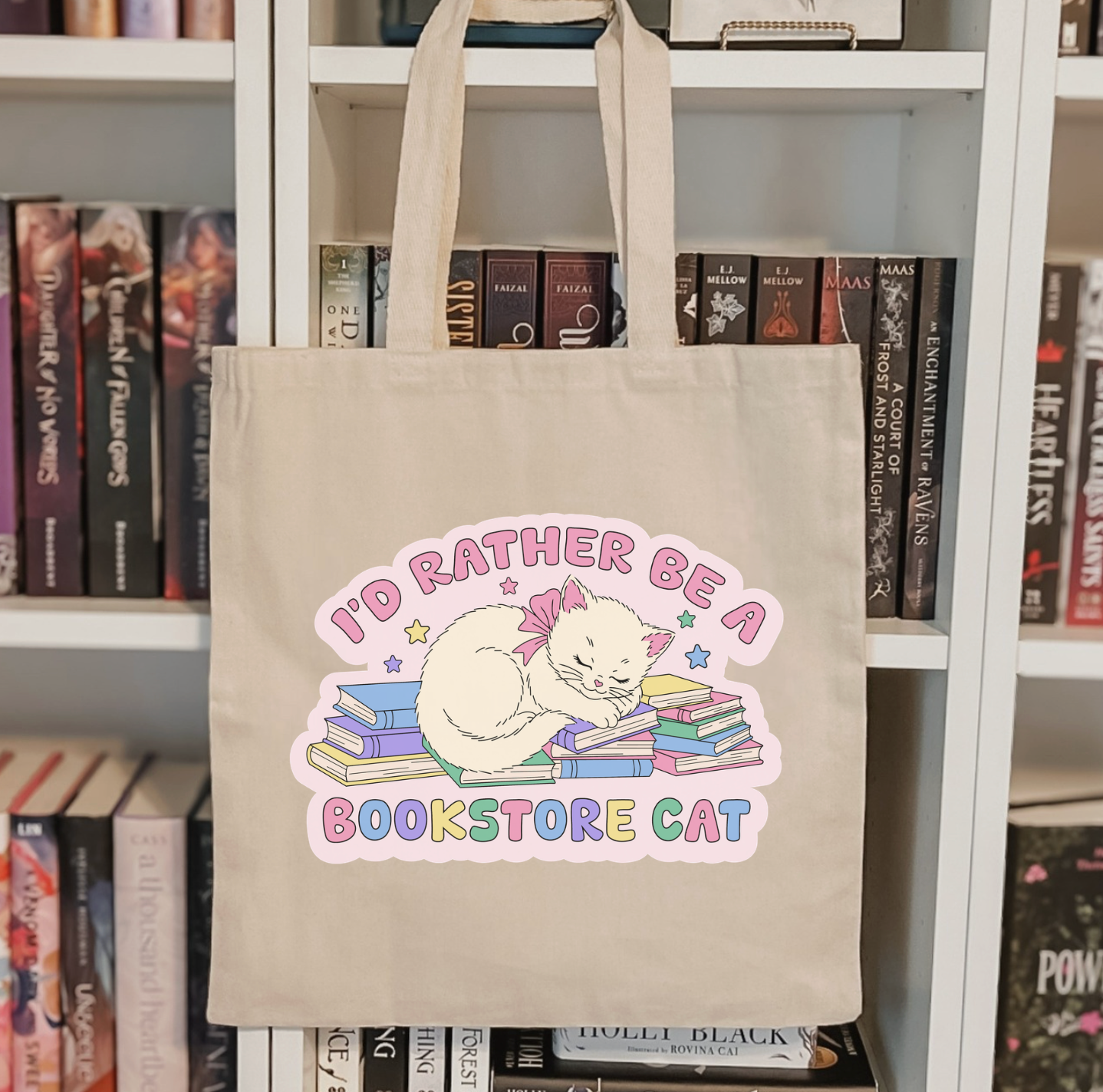 I'd Rather Be A Bookstore Cat Tote Bag
