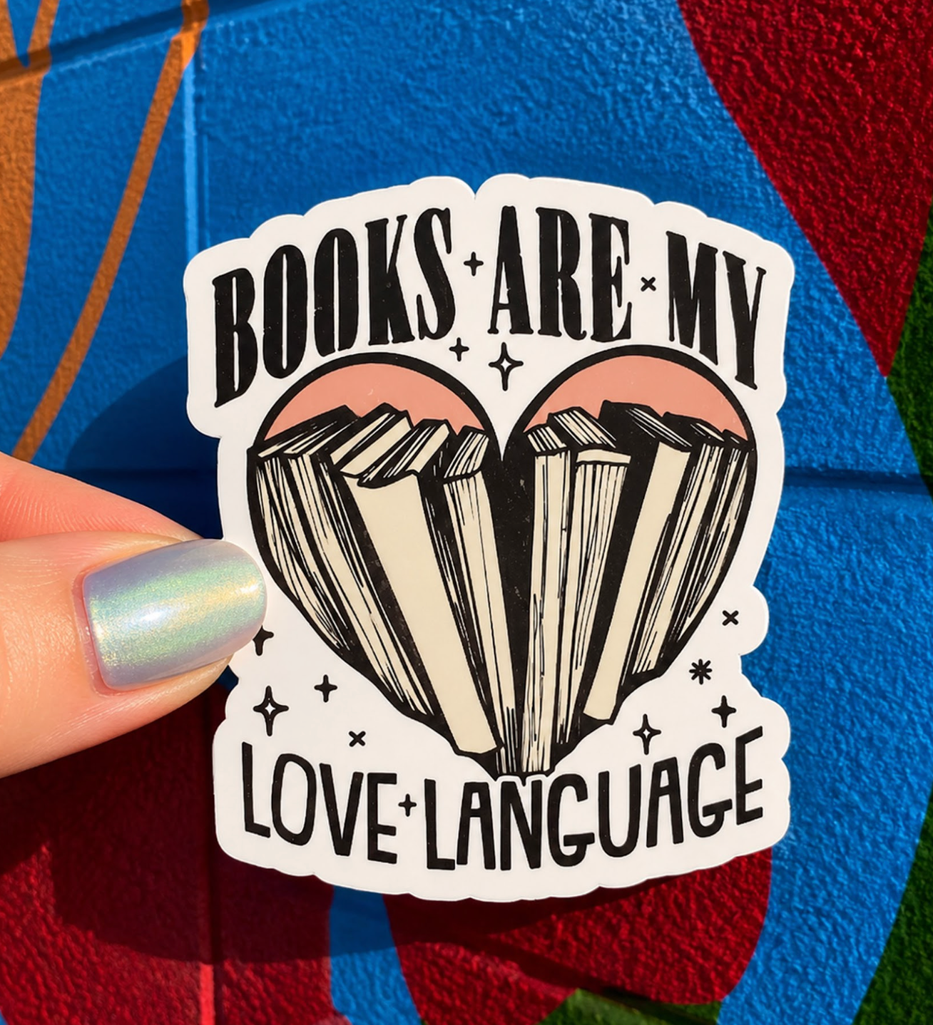 Books Are My Love Language Sticker