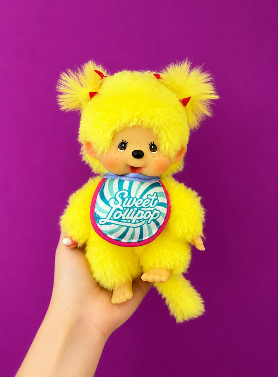 Monchhichi Sweet Lollipop Keychain Yellow