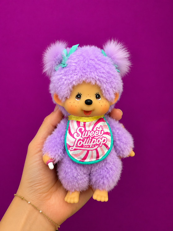 Monchhichi Sweet Lollipop Keychain Purple
