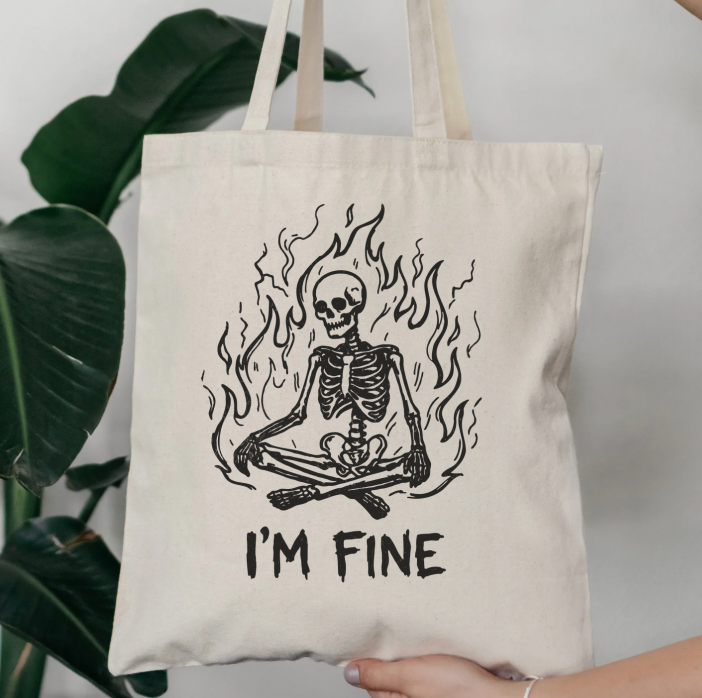 I'm Fine Tote Bag