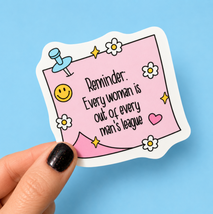Didn't Tolerate Mediocre Men Today Sticker