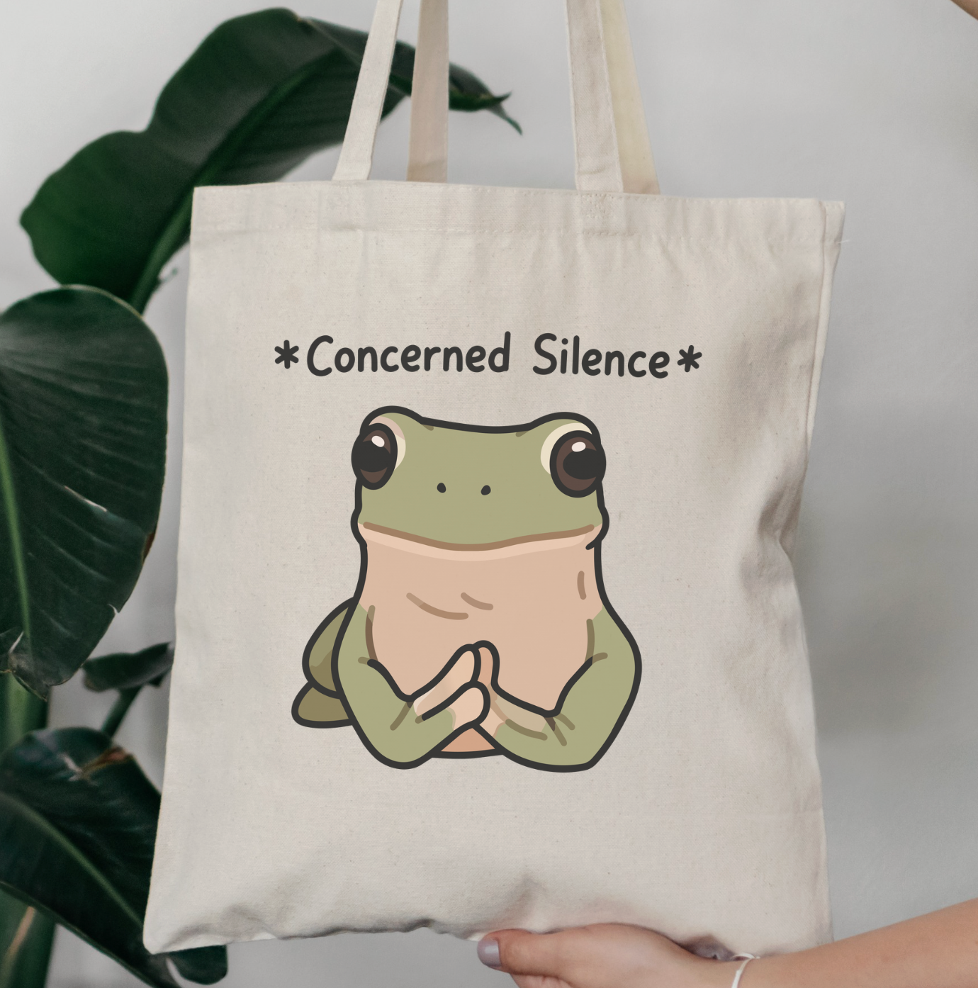 Concerned Silence Tote Bag