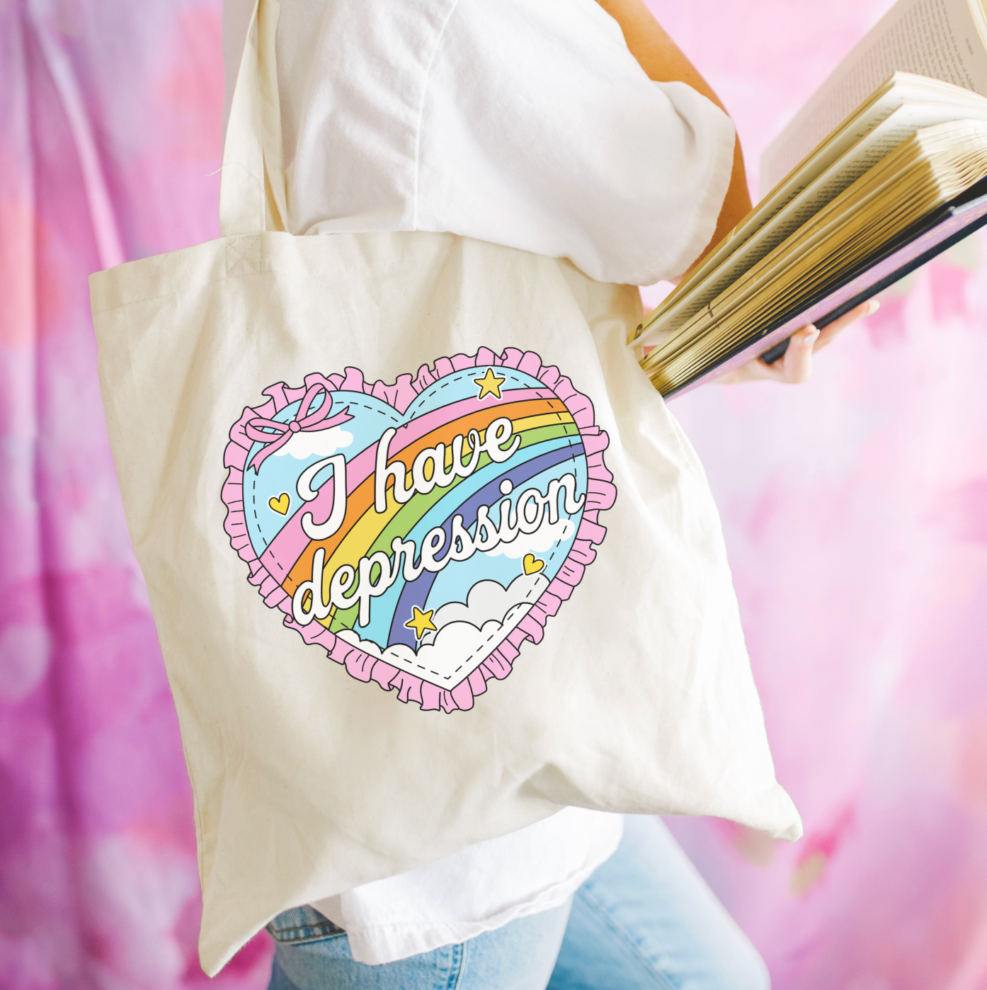I Have Depression Tote Bag