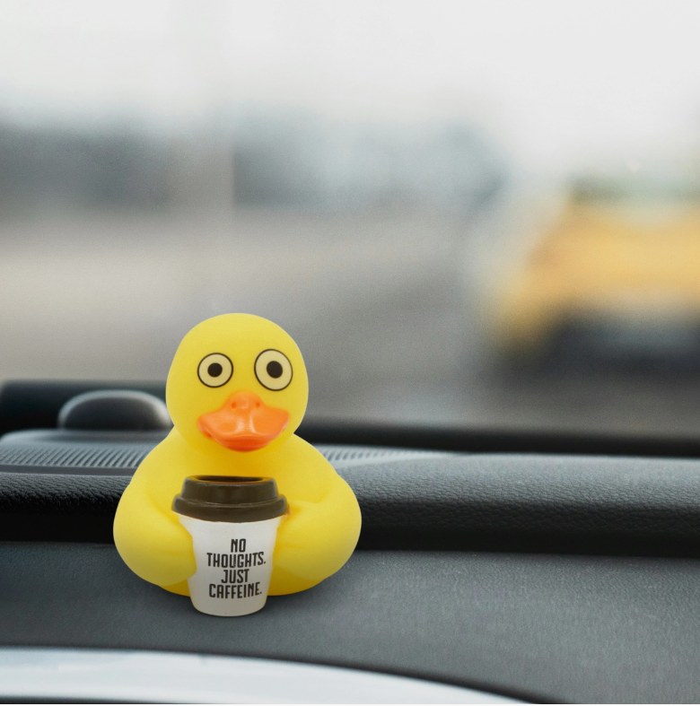 No Thoughts. Just Caffine Rubber Duck